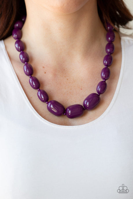 Paparazzi ~ Poppin' Popularity ~ Purple Necklace Set