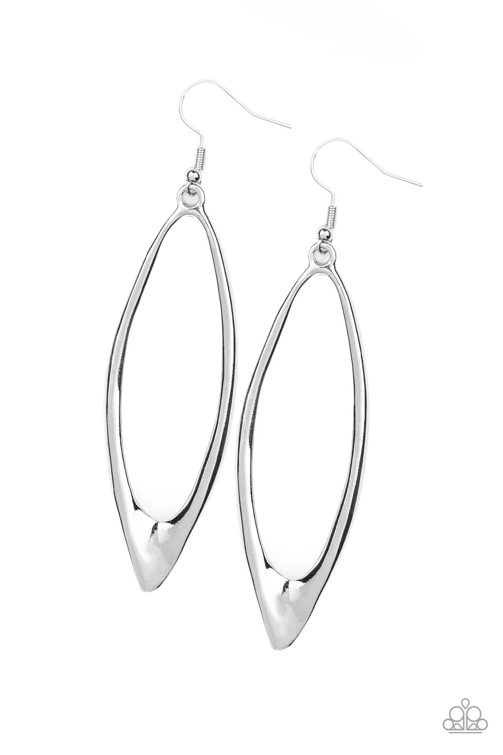Paparazzi ~ Positively Progressive ~ Silver Earrings