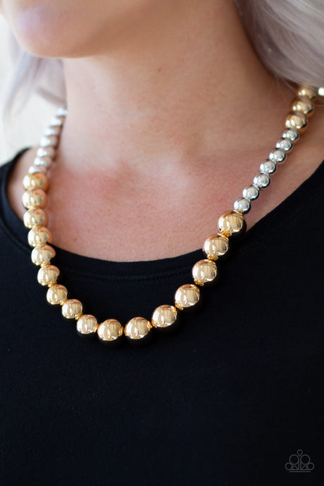 Paparazzi ~ Power To The People ~ Gold Necklace Set