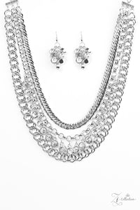 Paparazzi ~ "Powerhouse" ~ ZI Collection ~ Silver Necklace Set