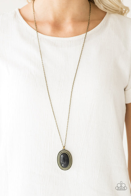Paparazzi ~ Practical Prairie ~ Brass Necklace Set