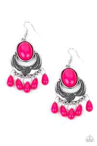 Paparazzi ~ Prairie Flirt ~ Pink Earrings