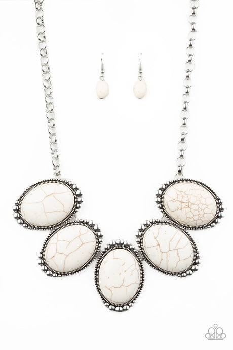 Paparazzi - Prairie Goddess - White Necklace Set