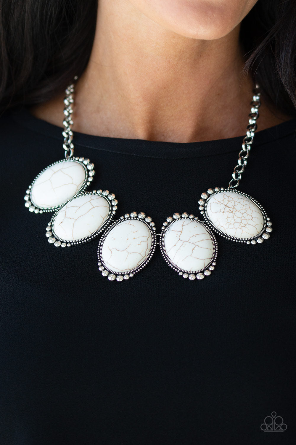 Paparazzi ~ Prairie Goddess ~ White Necklace Set