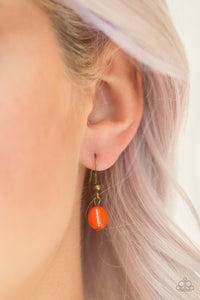 Paparazzi - Prairie Practical - Orange  Necklace Set