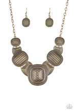 Load image into Gallery viewer, Paparazzi ~ Prehistoric Powerhouse ~ Brass Necklace Set