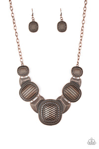 Paparazzi ~ Prehistoric Powerhouse ~ Copper Necklace Set