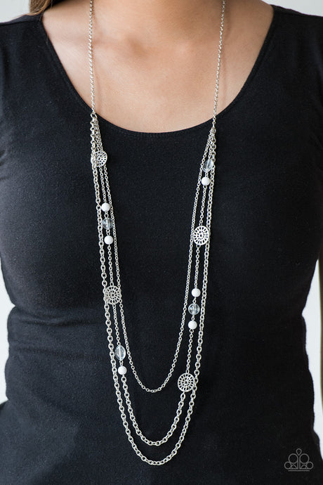 Paparazzi - Pretty Pop-tastic! - White Necklace Set