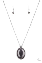 Load image into Gallery viewer, Paparazzi ~ Pretty Poppin ~ Silver Moonstone Pendant Necklace Set