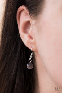 Paparazzi ~ Pretty Poppin ~ Silver Moonstone Pendant Necklace Set