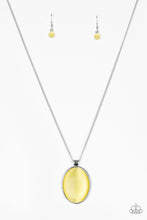 Load image into Gallery viewer, Paparazzi ~ Pretty Poppin ~ Yellow Moonstone Pendant Necklace Set