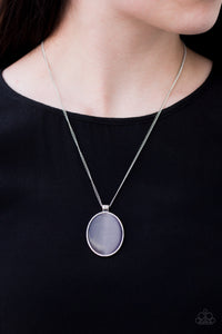 Paparazzi ~ Pretty Poppin ~ Purple Moonstone Pendant Necklace Set