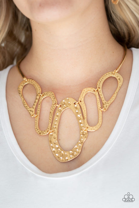 Paparazzi ~ Prime Prowess ~ Gold Necklace Set