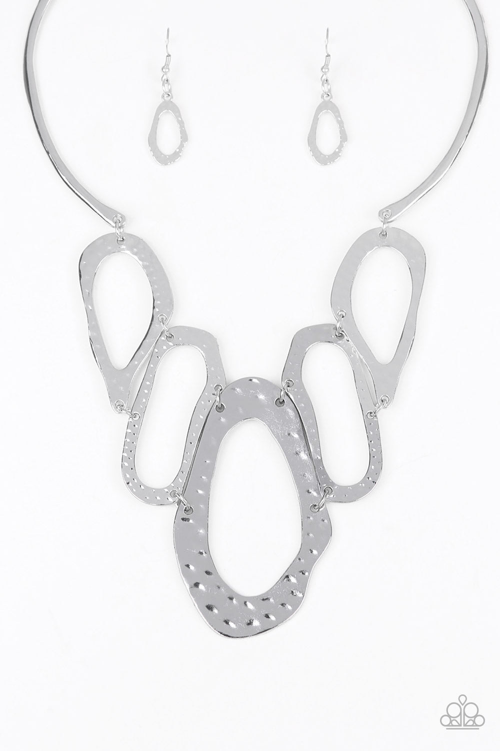 Paparazzi ~ Prime Prowess ~ Silver Necklace  Set
