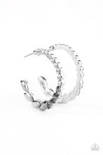 Load image into Gallery viewer, Paparazzi ~ Prime Time Princess ~ Silver Hoop Earrings