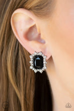 Load image into Gallery viewer, Paparazzi - Prime Time Shimmer - Black Clip On - Klassy Jewelz Boutique