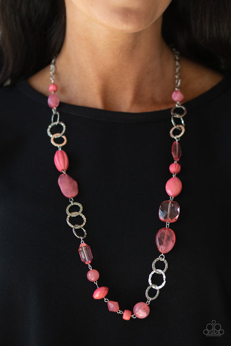 Paparazzi ~ Prismatic Paradise ~ Pink Necklace Set