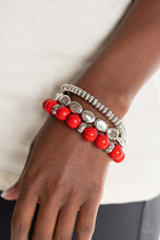 Load image into Gallery viewer, Paparazzi ~ Prismatic Pop ~ Red Bracelet