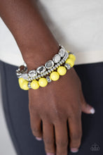 Load image into Gallery viewer, Paparazzi ~ Prismatic Pop ~ Yellow Bracelet