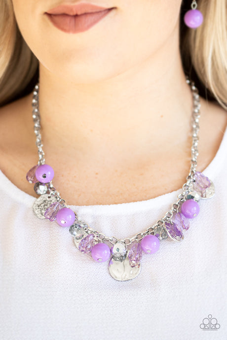 Paparazzi ~ Prismatic Sheen ~ Purple Necklace Set
