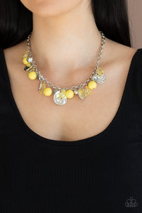 Paparazzi ~ Prismatic Sheen ~ Yellow Necklace Set