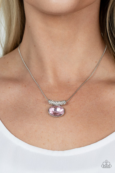 Paparazzi ~ Pristinely Prestigious ~ Pink Necklace Set