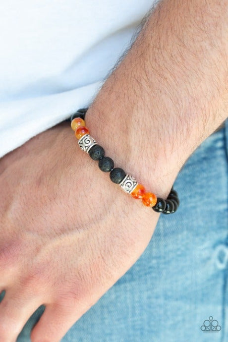 Paparazzi - Proverb - Orange Urban Bracelet - Klassy Jewelz Boutique