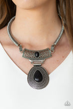 Load image into Gallery viewer, Paparazzi ~ Prowling Prowess ~ Black Necklace Set