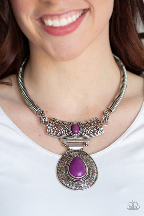 Paparazzi ~ Prowling Prowess ~ Purple Necklace Set