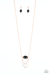 Paparazzi ~ Quarry Quest ~ Black Necklace Set