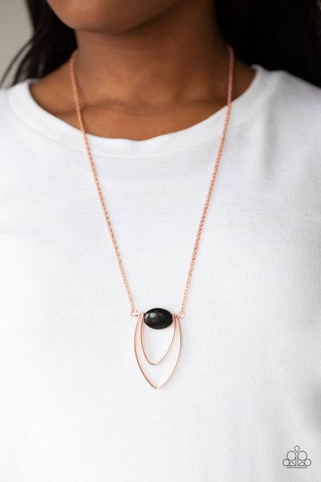 Paparazzi ~ Quarry Quest ~ Black Necklace Set