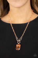 Load image into Gallery viewer, Paparazzi ~ Queen Bling ~ Copper Necklace Set