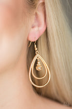 Load image into Gallery viewer, Paparazzi ~ REIGN On My Parade ~ Gold Earrings