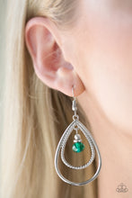 Load image into Gallery viewer, Paparazzi ~ REIGN On My Parade ~ Green Earrings