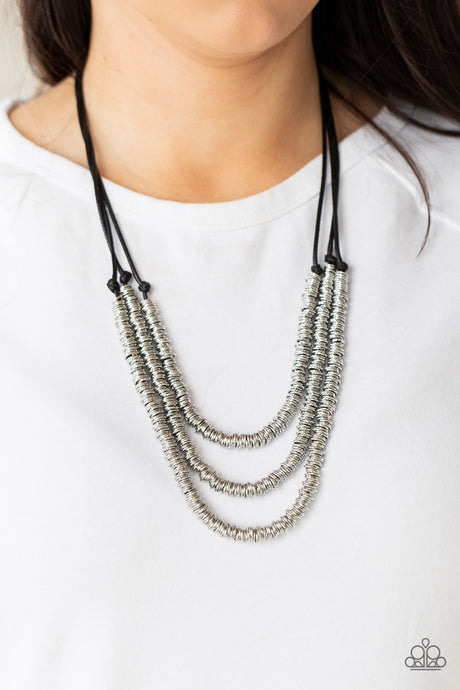 Paparazzi ~ RING to Reason ~ Black Necklace Set