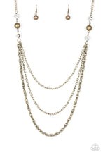 Load image into Gallery viewer, Paparazzi ~ RITZ It All ~ Brass Necklace Set