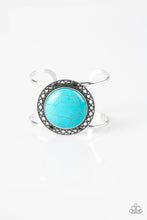 Load image into Gallery viewer, Paparazzi ~ RODEO Rage ~ Blue Turquoise Cuff Bracelet