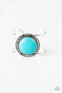 Paparazzi ~ RODEO Rage ~ Blue Turquoise Cuff Bracelet