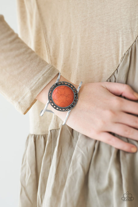 Paparazzi ~ RODEO Rage ~ Orange Cuff Bracelet