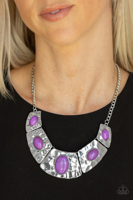 Paparazzi ~ RULER In Favor ~ Purple Necklace Set