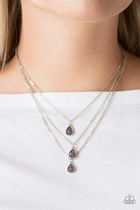 Paparazzi ~ Radiant Rainfall ~ Pink Necklace Set