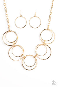 Paparazzi ~ Radiant Revolution ~ Gold Necklace Set