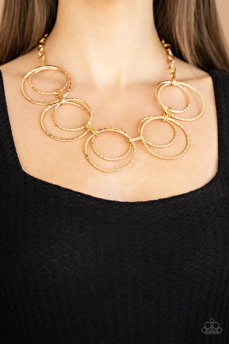 Paparazzi ~ Radiant Revolution ~ Gold Necklace Set