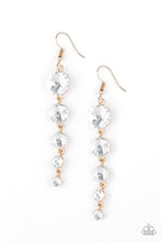 Load image into Gallery viewer, Paparazzi ~ Raining Rhinestones ~ Gold Earrings