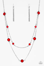 Load image into Gallery viewer, Paparazzi ~ Raise Your Glass ~ Red Necklace Set