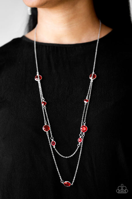 Paparazzi ~ Raise Your Glass ~ Red Necklace Set