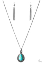 Load image into Gallery viewer, Paparazzi ~ Rancho Rustler ~ Blue Turquoise Necklace Set