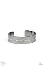Load image into Gallery viewer, Paparazzi ~ Raw Razzle ~ Black Cuff Bracelet (Fashion Fix Exclusive)