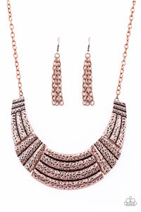 Paparazzi ~ Ready To Pounce ~ Copper Necklace Set