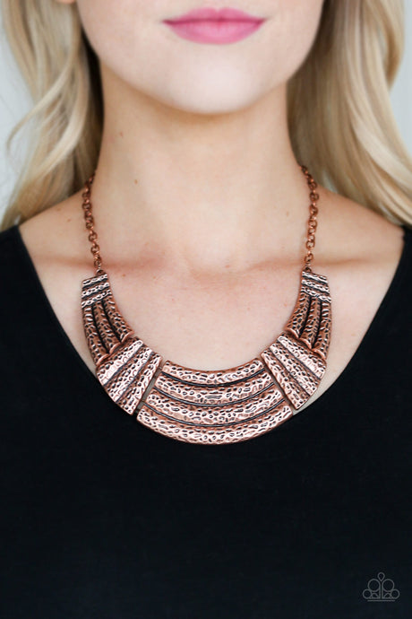 Paparazzi ~ Ready To Pounce ~ Copper Necklace Set